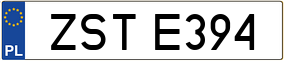 Trailer License Plate